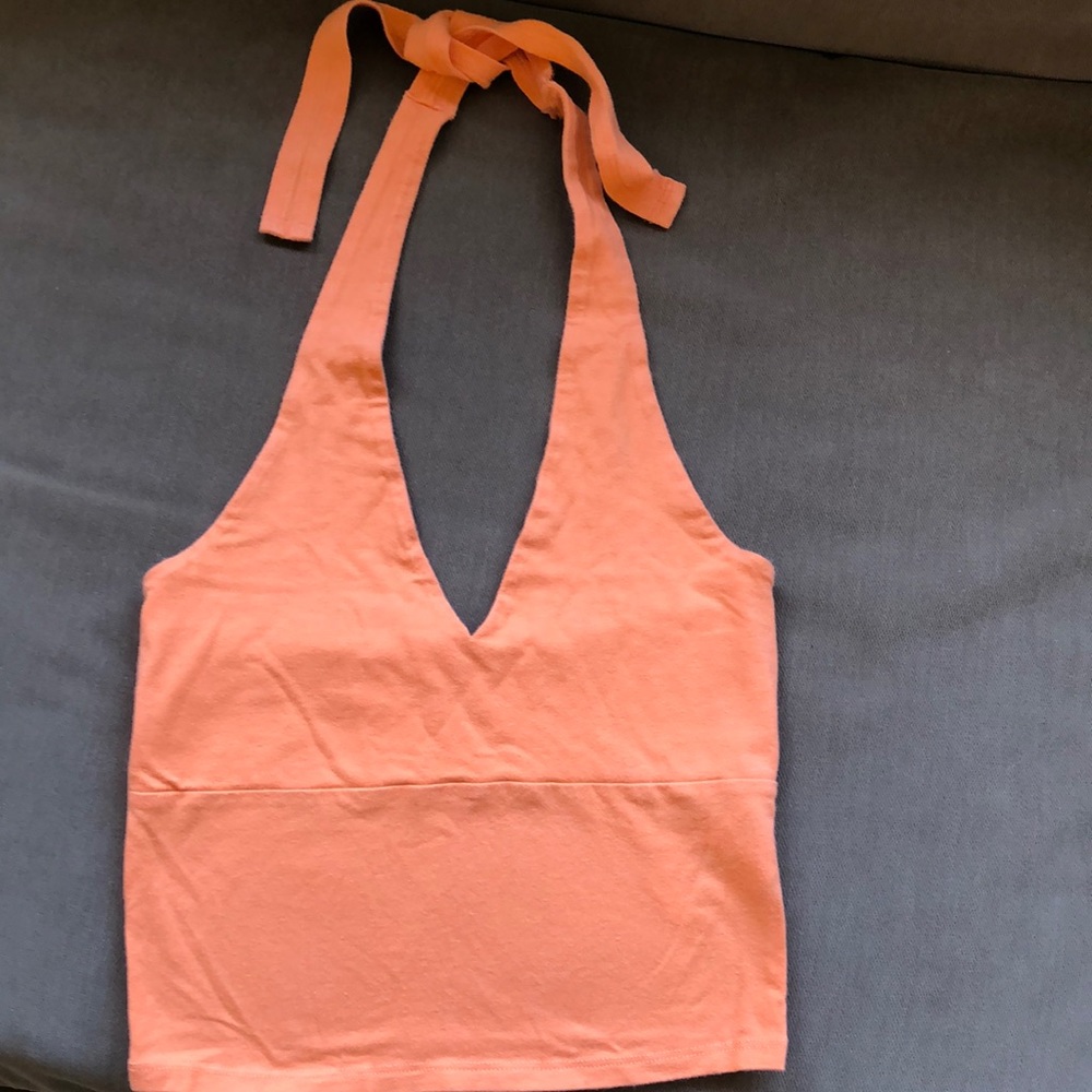 Hollister Halter Top Small Orange